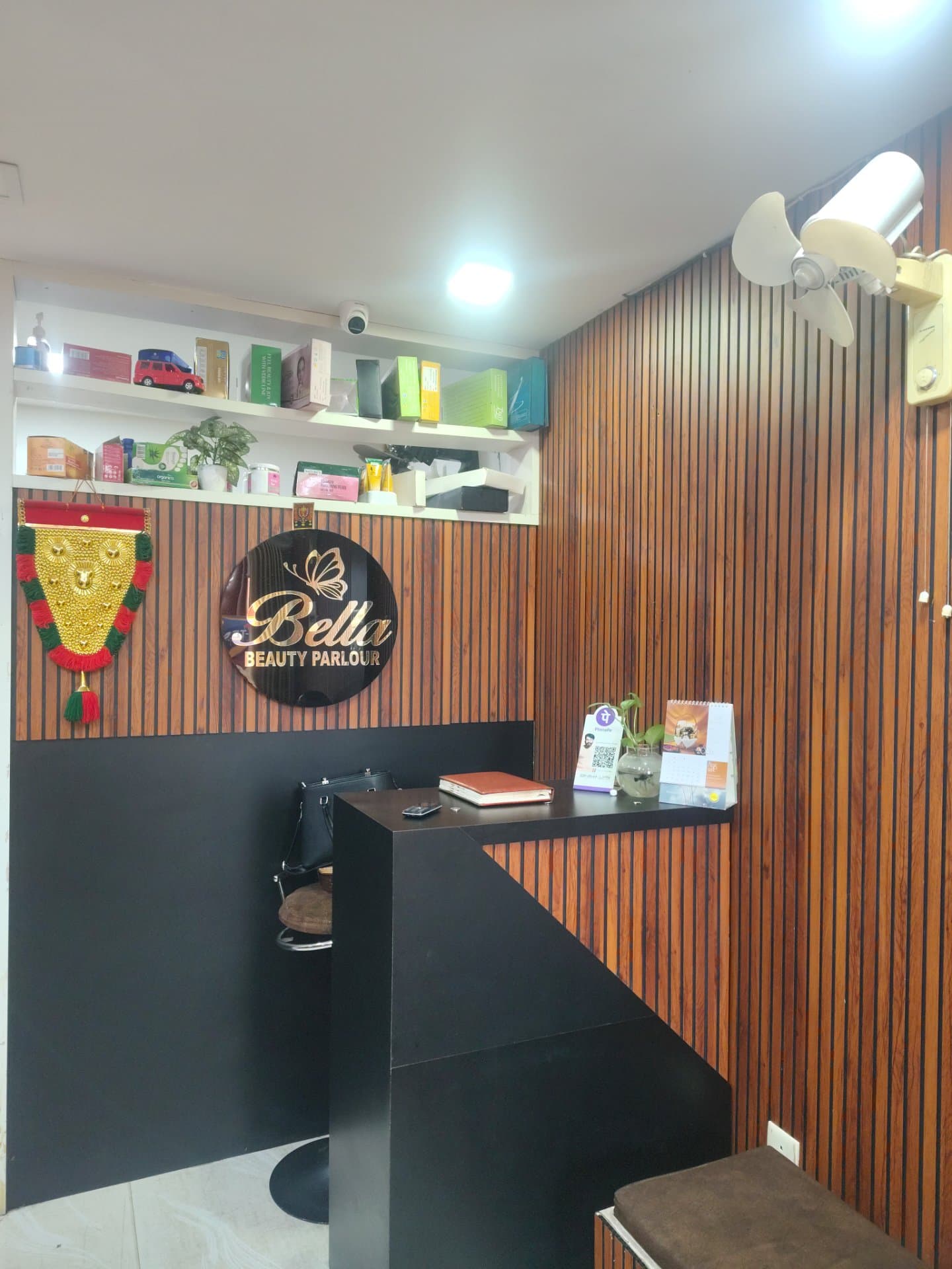 Bella Beauty Parlour interior and styling stations