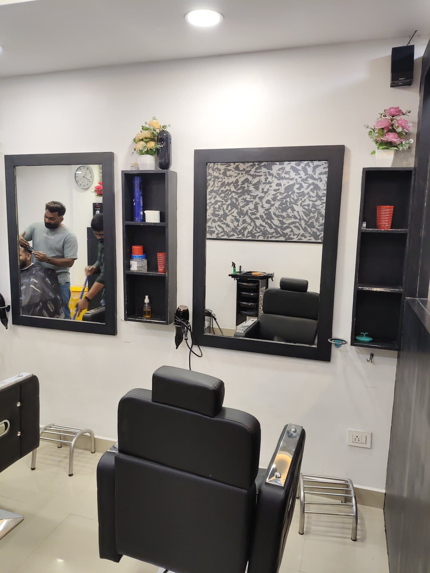 Day In  Gents Beauty Salon interior and styling stations